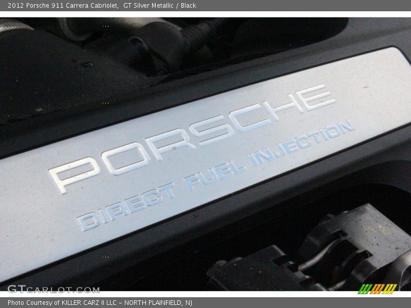 GT Silver Metallic / Black 2012 Porsche 911 Carrera Cabriolet