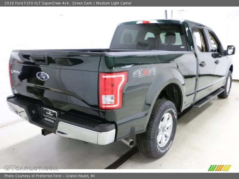 Green Gem / Medium Light Camel 2016 Ford F150 XLT SuperCrew 4x4