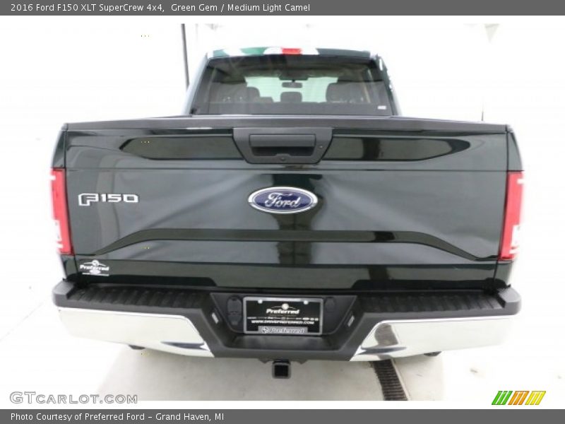 Green Gem / Medium Light Camel 2016 Ford F150 XLT SuperCrew 4x4