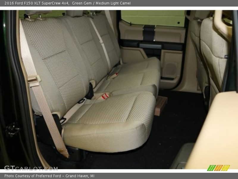 Green Gem / Medium Light Camel 2016 Ford F150 XLT SuperCrew 4x4