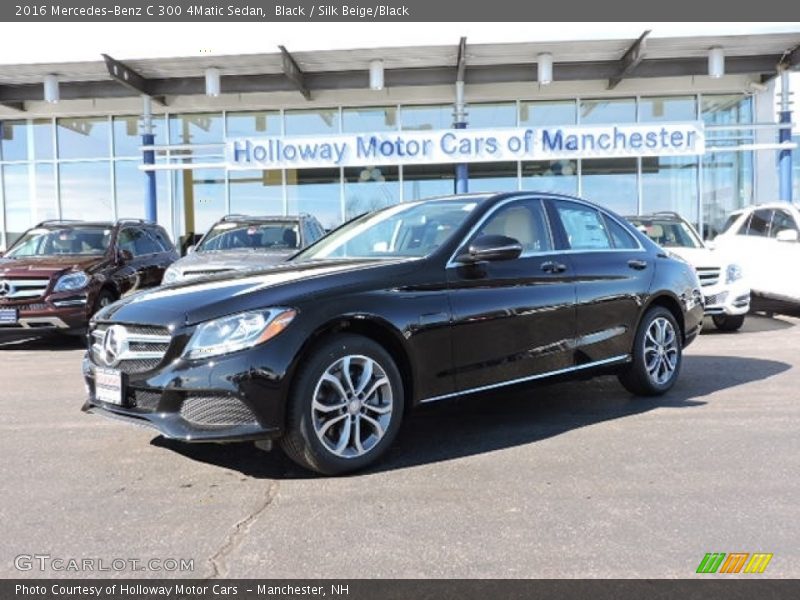 Black / Silk Beige/Black 2016 Mercedes-Benz C 300 4Matic Sedan