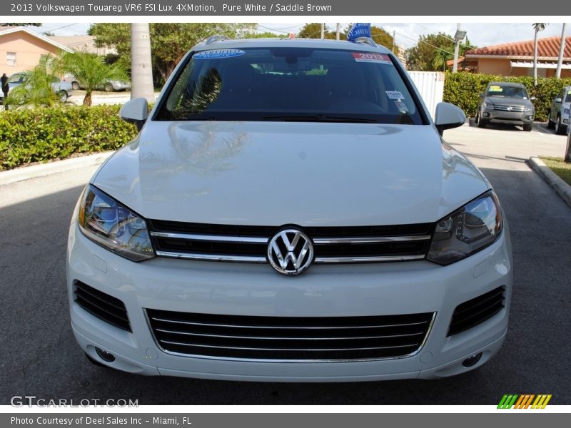 Pure White / Saddle Brown 2013 Volkswagen Touareg VR6 FSI Lux 4XMotion