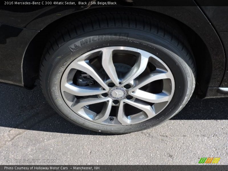 Black / Silk Beige/Black 2016 Mercedes-Benz C 300 4Matic Sedan