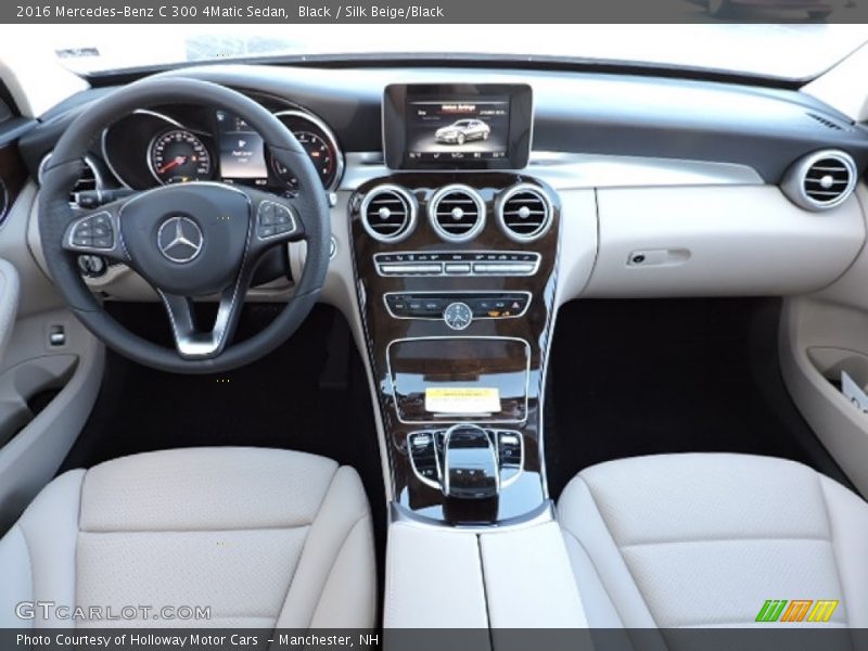 Black / Silk Beige/Black 2016 Mercedes-Benz C 300 4Matic Sedan