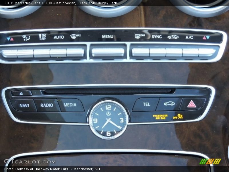Black / Silk Beige/Black 2016 Mercedes-Benz C 300 4Matic Sedan