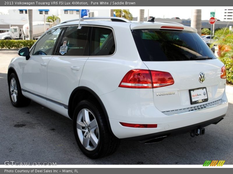 Pure White / Saddle Brown 2013 Volkswagen Touareg VR6 FSI Lux 4XMotion