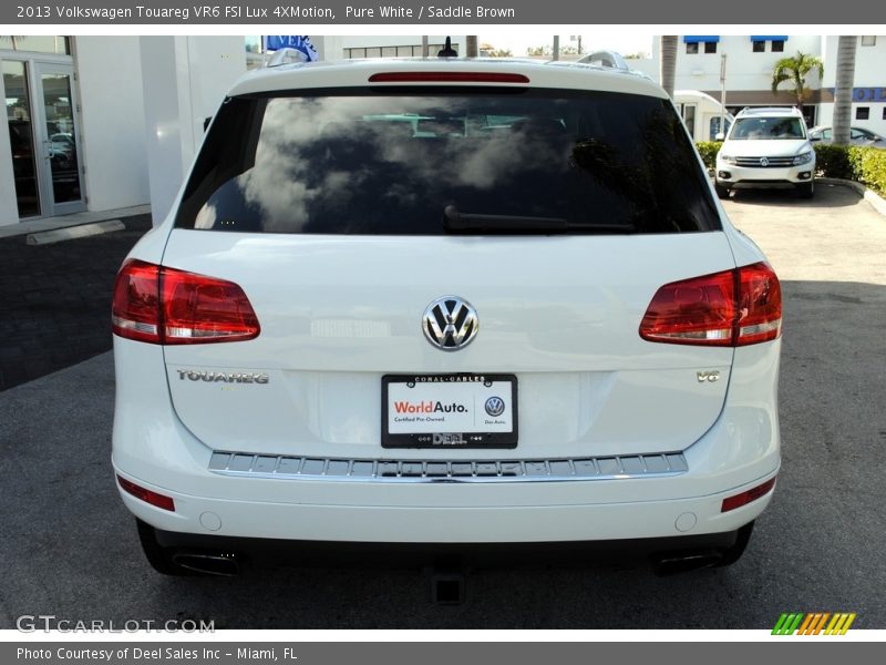 Pure White / Saddle Brown 2013 Volkswagen Touareg VR6 FSI Lux 4XMotion