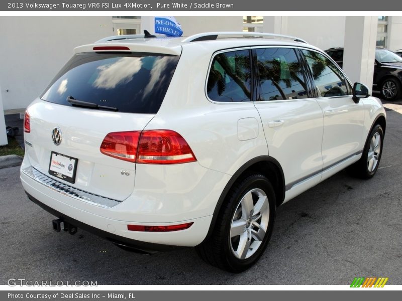 Pure White / Saddle Brown 2013 Volkswagen Touareg VR6 FSI Lux 4XMotion