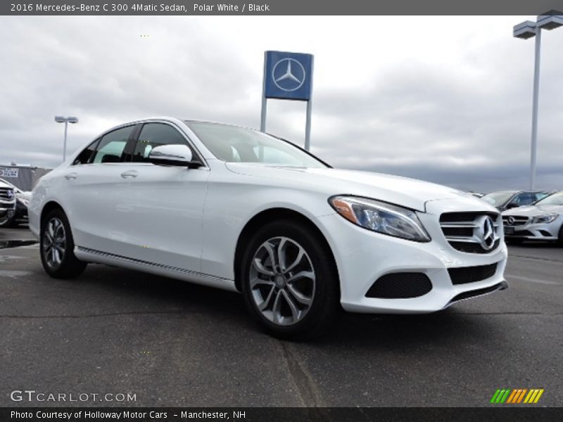 Polar White / Black 2016 Mercedes-Benz C 300 4Matic Sedan