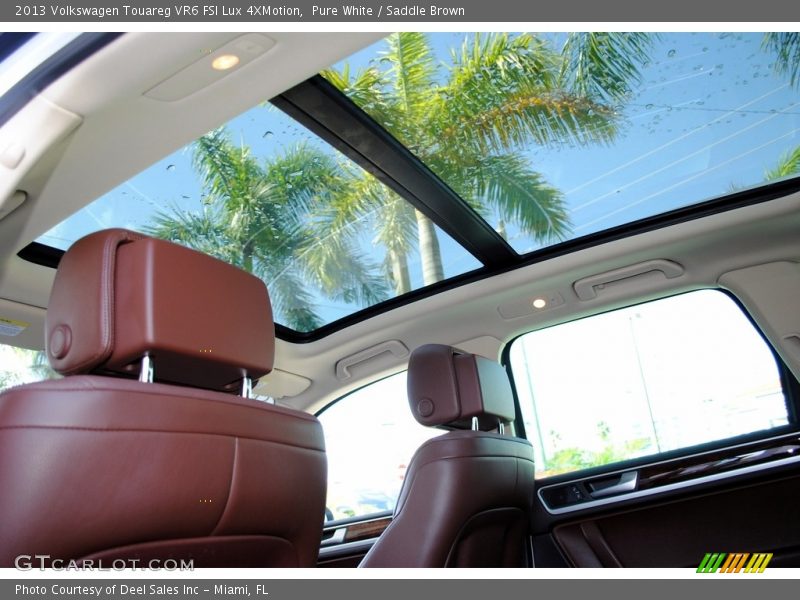Pure White / Saddle Brown 2013 Volkswagen Touareg VR6 FSI Lux 4XMotion