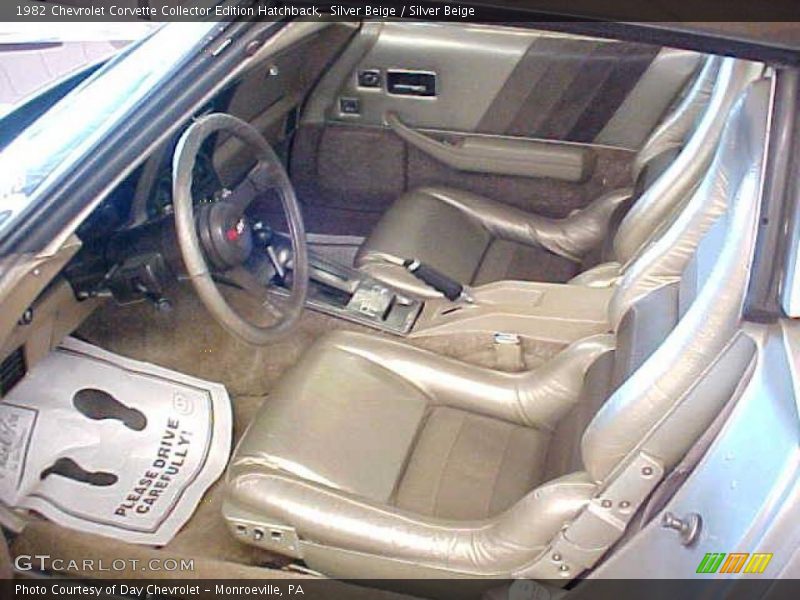 1982 Corvette Collector Edition Hatchback Silver Beige Interior