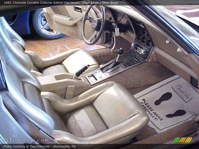  1982 Corvette Collector Edition Hatchback Silver Beige Interior