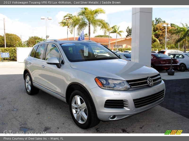 Cool Silver Metallic / Saddle Brown 2013 Volkswagen Touareg VR6 FSI Lux 4XMotion