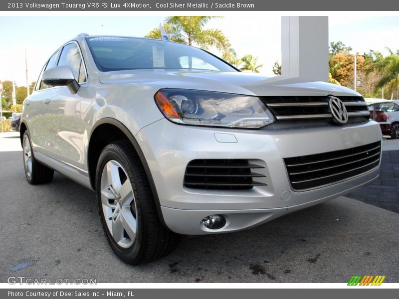 Cool Silver Metallic / Saddle Brown 2013 Volkswagen Touareg VR6 FSI Lux 4XMotion