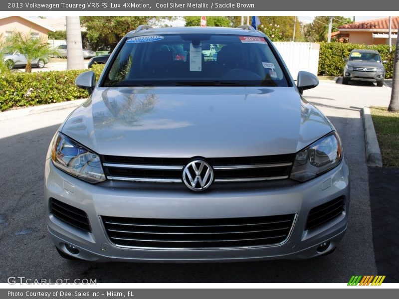 Cool Silver Metallic / Saddle Brown 2013 Volkswagen Touareg VR6 FSI Lux 4XMotion