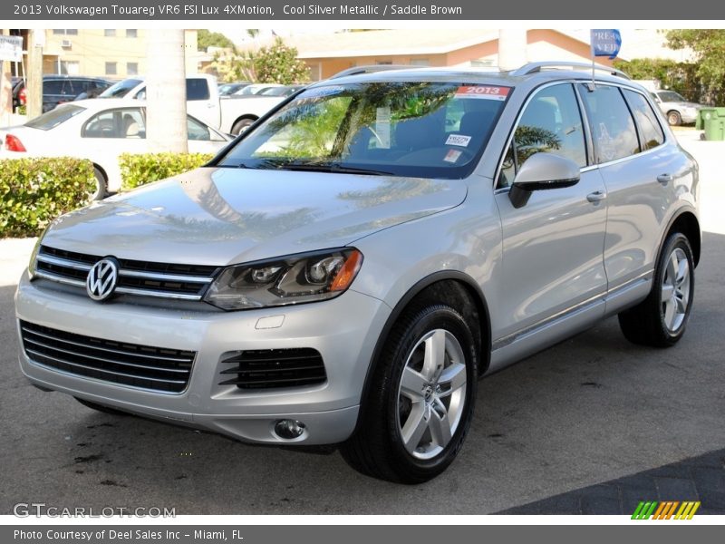 Cool Silver Metallic / Saddle Brown 2013 Volkswagen Touareg VR6 FSI Lux 4XMotion
