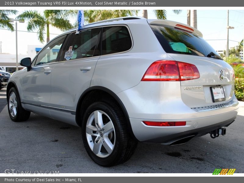Cool Silver Metallic / Saddle Brown 2013 Volkswagen Touareg VR6 FSI Lux 4XMotion