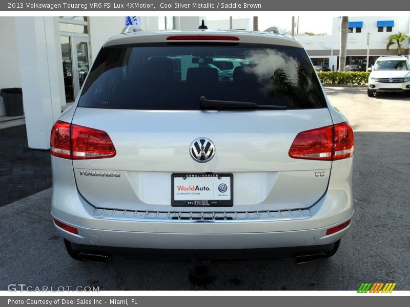 Cool Silver Metallic / Saddle Brown 2013 Volkswagen Touareg VR6 FSI Lux 4XMotion