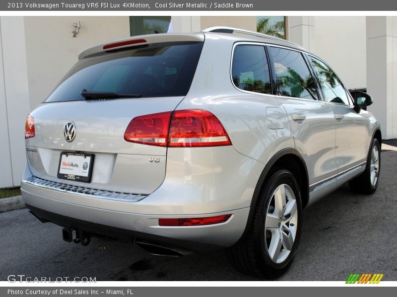 Cool Silver Metallic / Saddle Brown 2013 Volkswagen Touareg VR6 FSI Lux 4XMotion