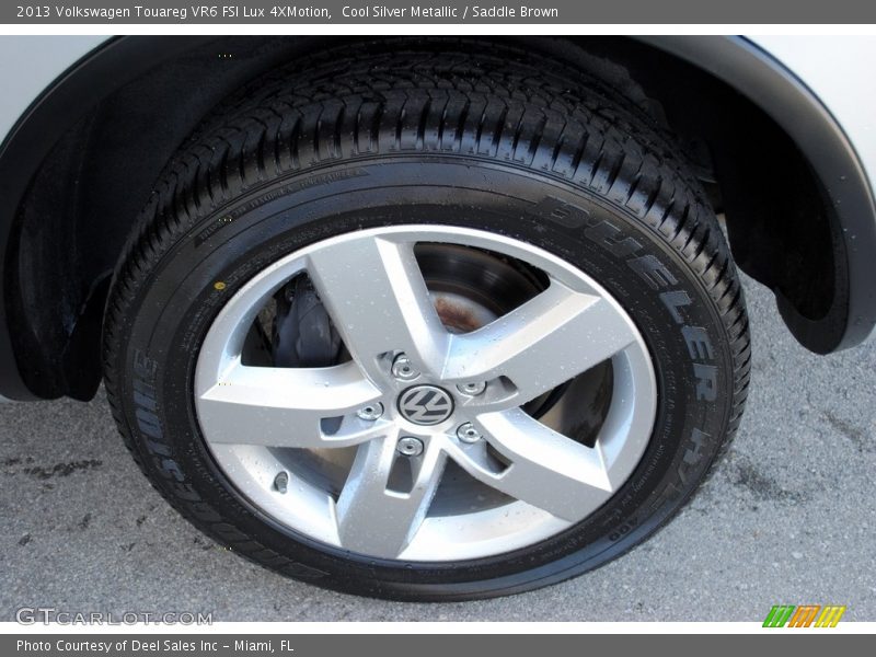 Cool Silver Metallic / Saddle Brown 2013 Volkswagen Touareg VR6 FSI Lux 4XMotion