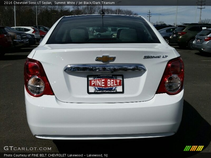 Summit White / Jet Black/Dark Titanium 2016 Chevrolet Sonic LT Sedan