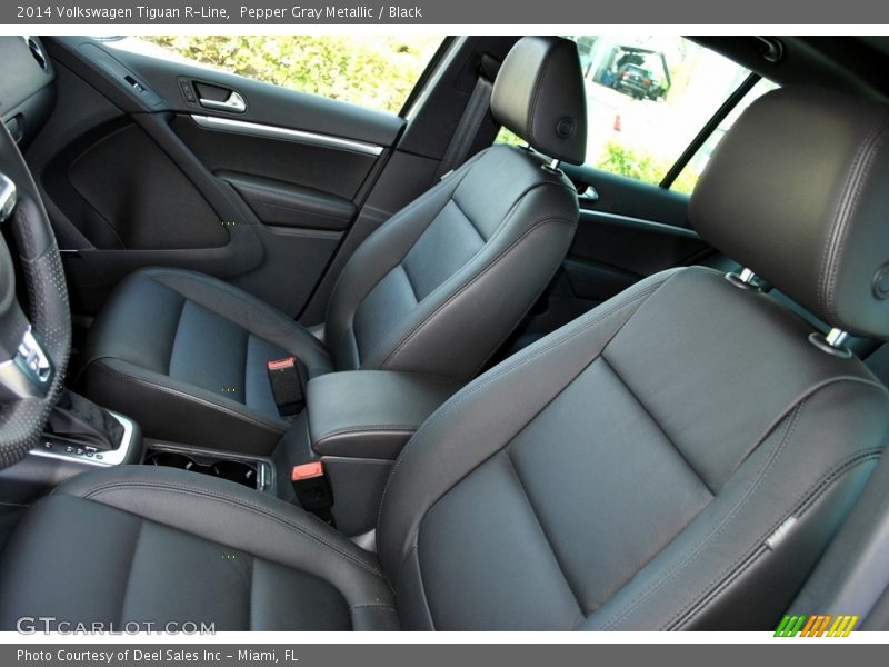 Pepper Gray Metallic / Black 2014 Volkswagen Tiguan R-Line