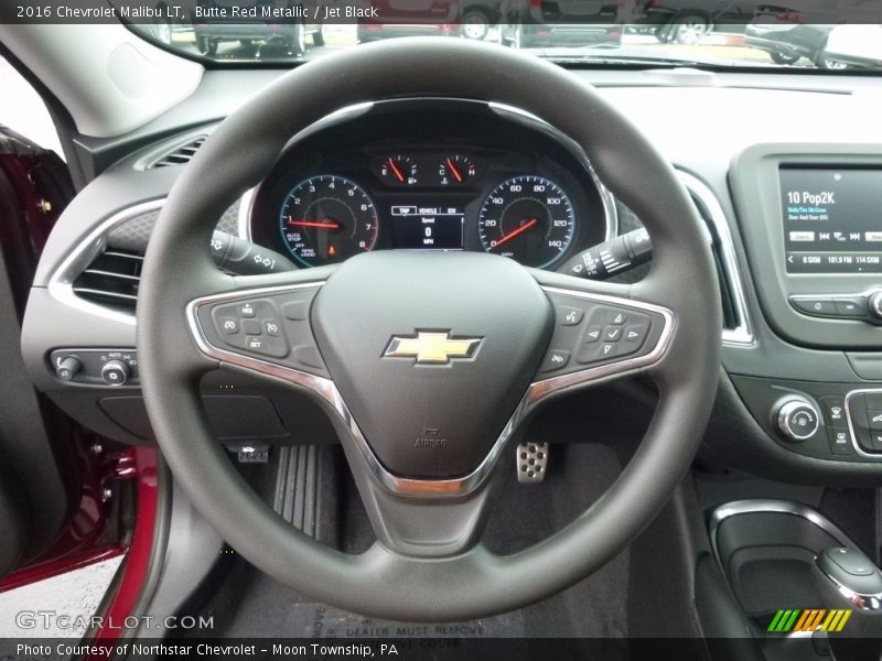 Butte Red Metallic / Jet Black 2016 Chevrolet Malibu LT