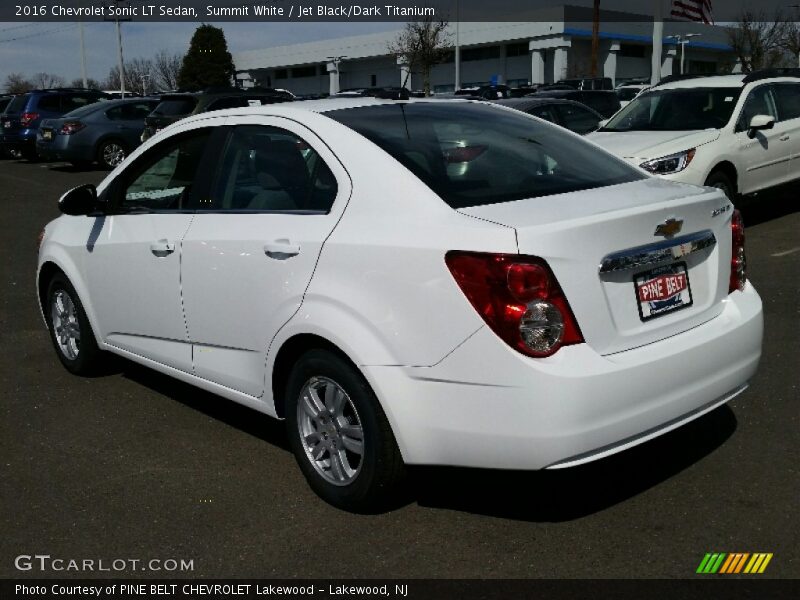 Summit White / Jet Black/Dark Titanium 2016 Chevrolet Sonic LT Sedan