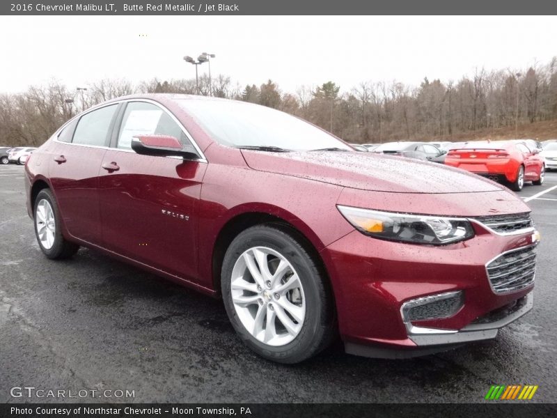 Butte Red Metallic / Jet Black 2016 Chevrolet Malibu LT