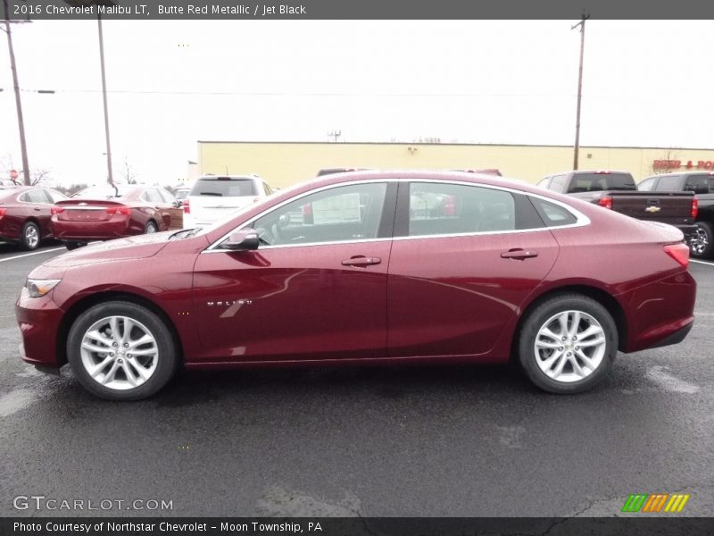 Butte Red Metallic / Jet Black 2016 Chevrolet Malibu LT