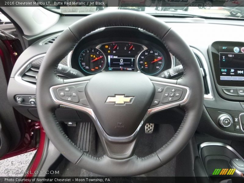 Butte Red Metallic / Jet Black 2016 Chevrolet Malibu LT