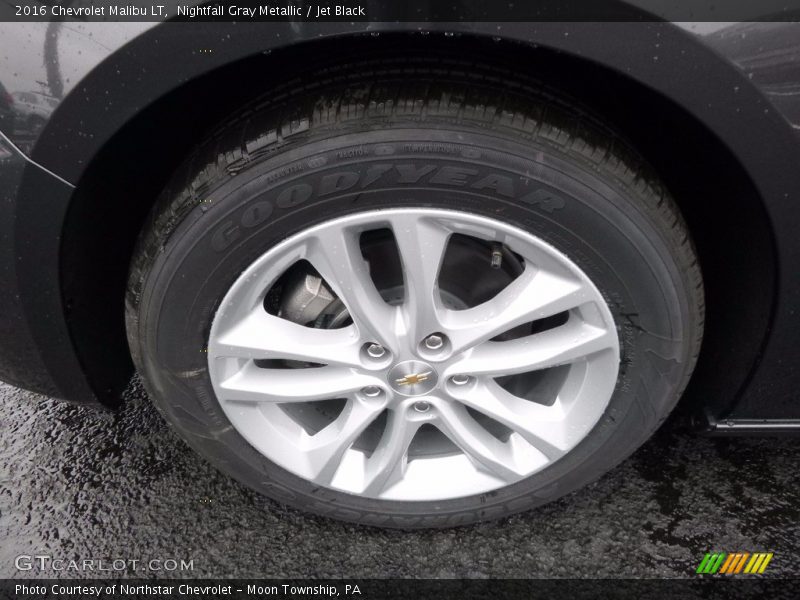 Nightfall Gray Metallic / Jet Black 2016 Chevrolet Malibu LT