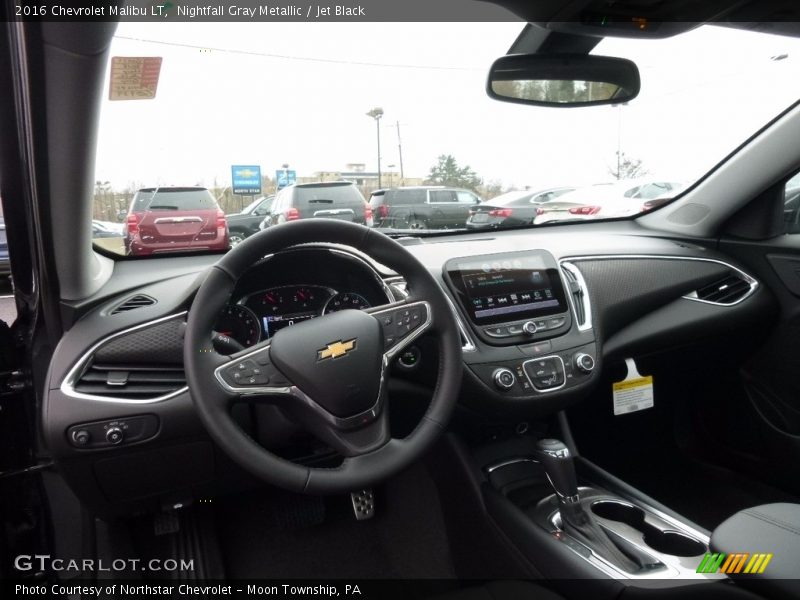 Nightfall Gray Metallic / Jet Black 2016 Chevrolet Malibu LT