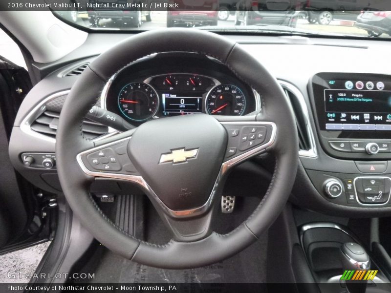 Nightfall Gray Metallic / Jet Black 2016 Chevrolet Malibu LT