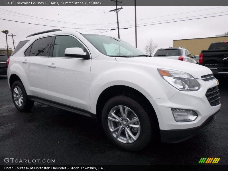 Summit White / Jet Black 2016 Chevrolet Equinox LT AWD