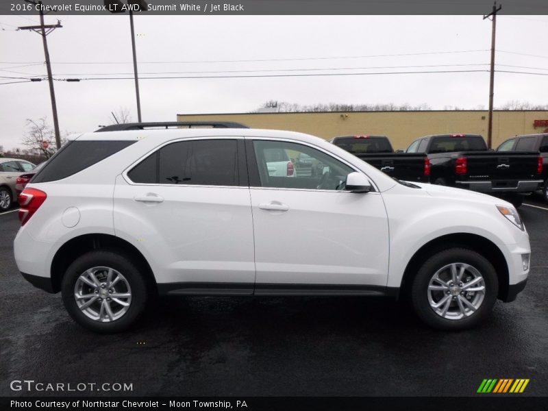 Summit White / Jet Black 2016 Chevrolet Equinox LT AWD