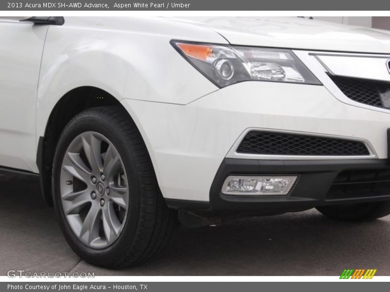 Aspen White Pearl / Umber 2013 Acura MDX SH-AWD Advance
