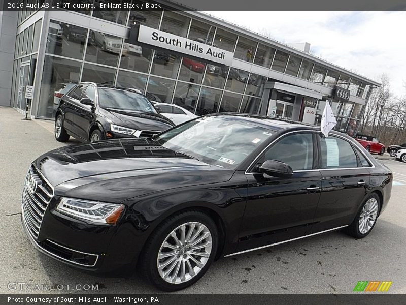 Brilliant Black / Black 2016 Audi A8 L 3.0T quattro