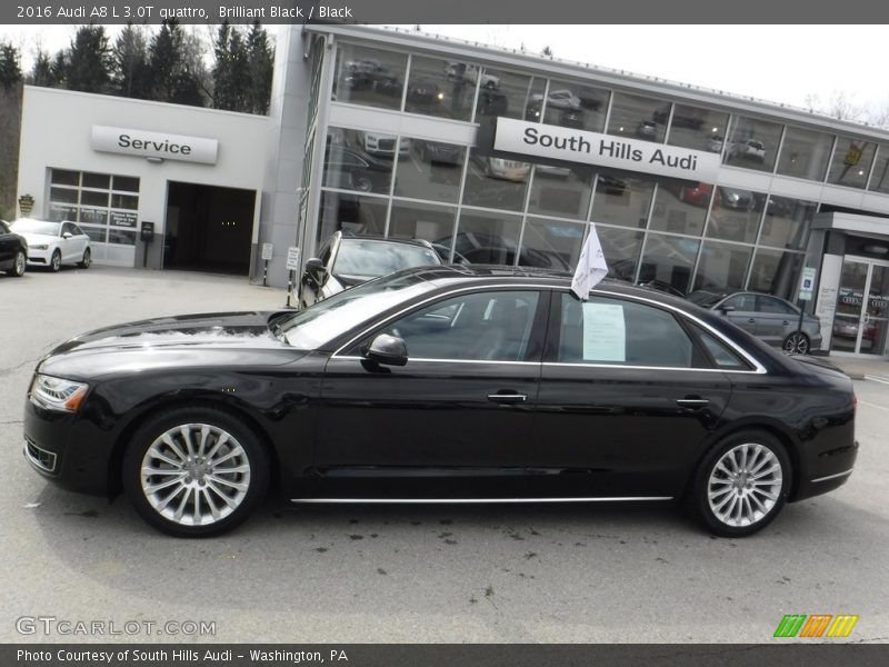 Brilliant Black / Black 2016 Audi A8 L 3.0T quattro