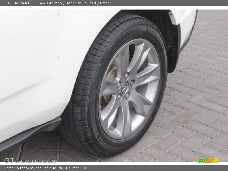 Aspen White Pearl / Umber 2013 Acura MDX SH-AWD Advance