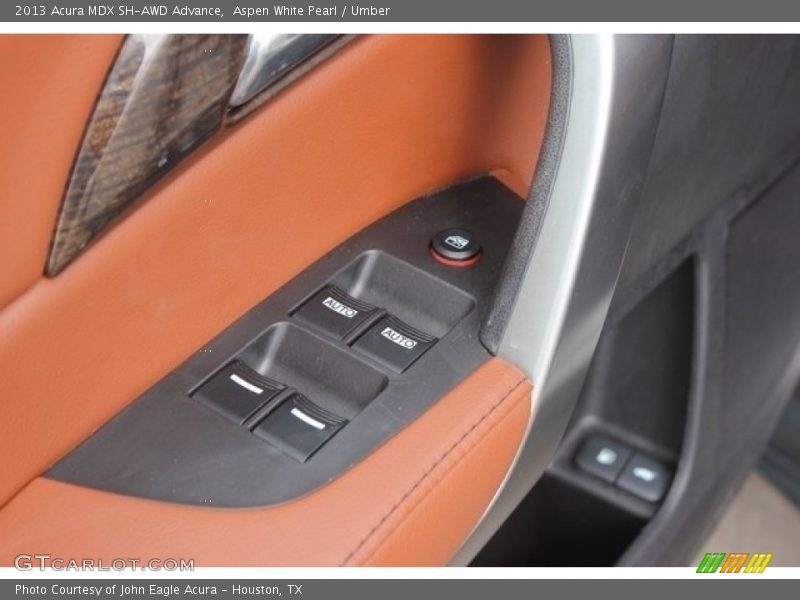 Aspen White Pearl / Umber 2013 Acura MDX SH-AWD Advance