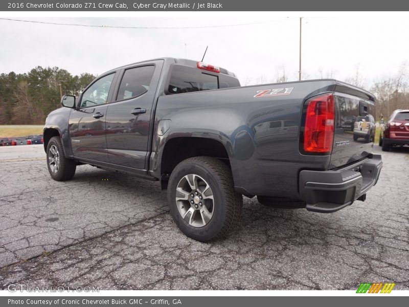 Cyber Gray Metallic / Jet Black 2016 Chevrolet Colorado Z71 Crew Cab