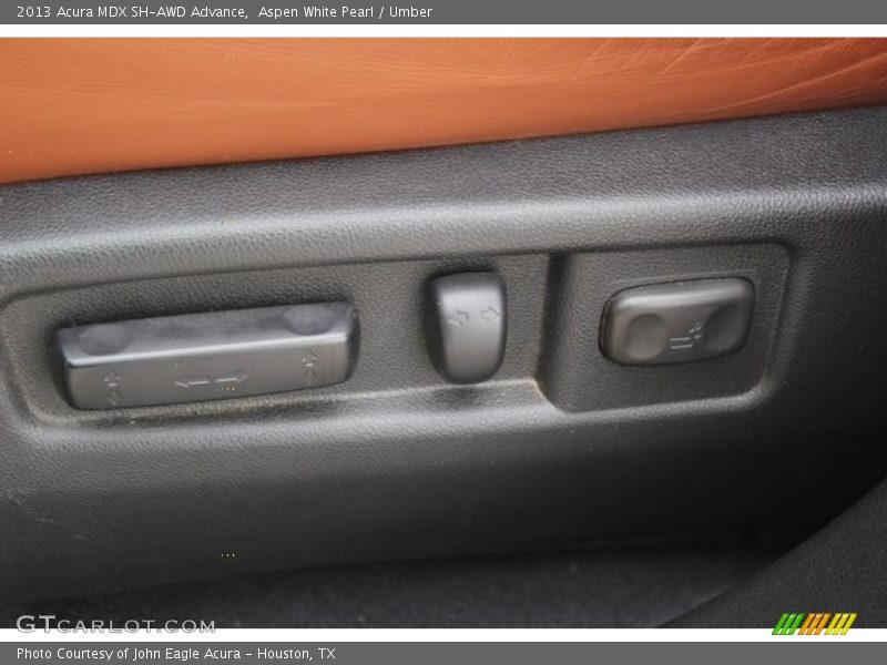 Aspen White Pearl / Umber 2013 Acura MDX SH-AWD Advance