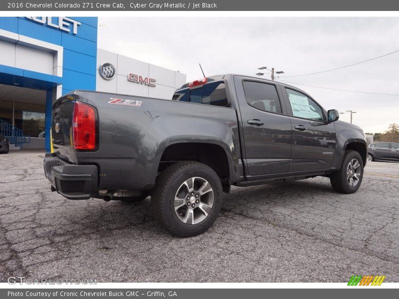 Cyber Gray Metallic / Jet Black 2016 Chevrolet Colorado Z71 Crew Cab