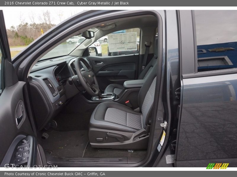 Cyber Gray Metallic / Jet Black 2016 Chevrolet Colorado Z71 Crew Cab