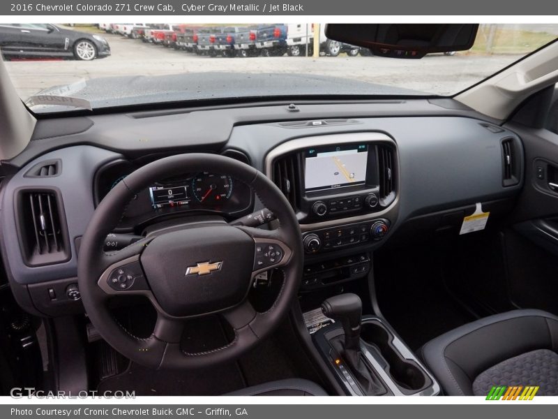 Cyber Gray Metallic / Jet Black 2016 Chevrolet Colorado Z71 Crew Cab