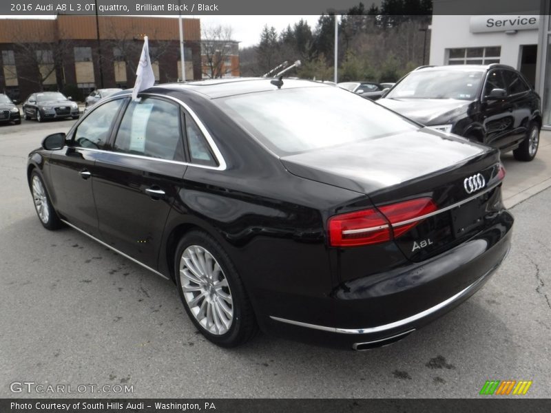 Brilliant Black / Black 2016 Audi A8 L 3.0T quattro