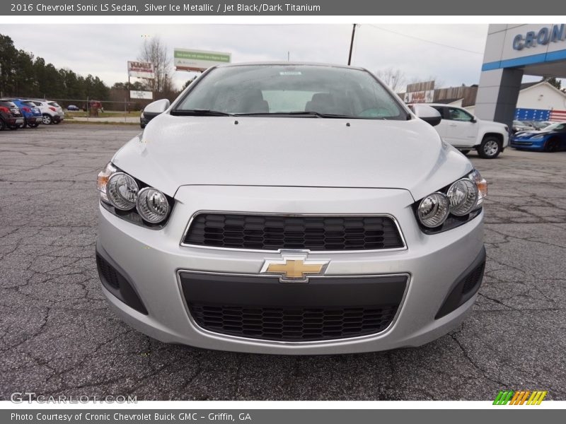 Silver Ice Metallic / Jet Black/Dark Titanium 2016 Chevrolet Sonic LS Sedan