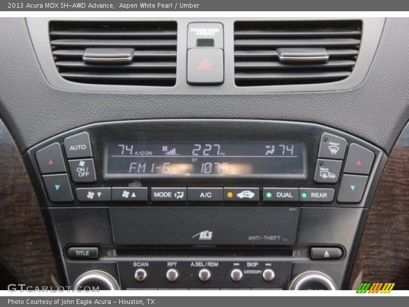 Aspen White Pearl / Umber 2013 Acura MDX SH-AWD Advance