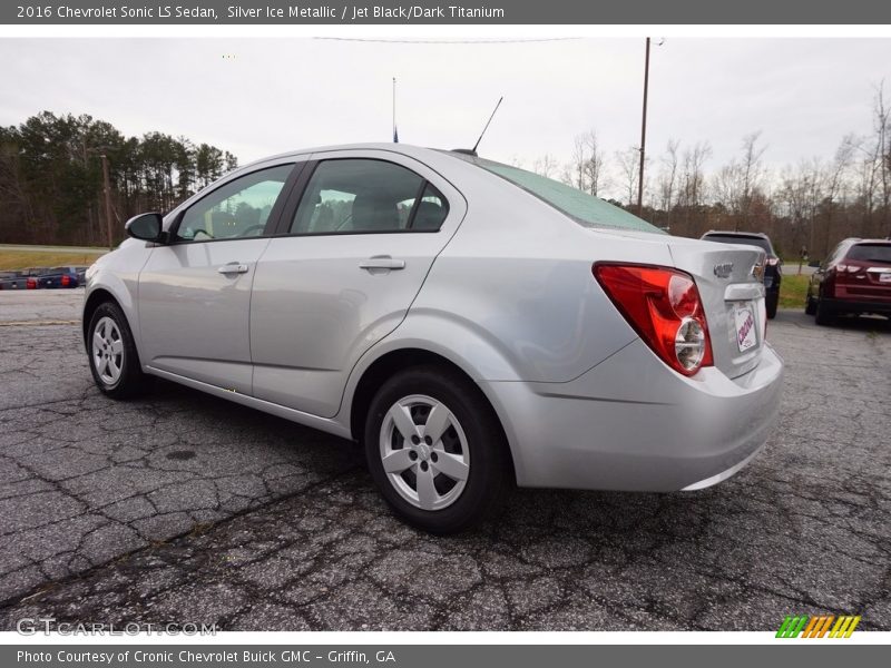 Silver Ice Metallic / Jet Black/Dark Titanium 2016 Chevrolet Sonic LS Sedan